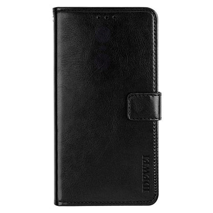 IDEWEI For Realme narzo N55 4G Wallet Phone Case Crazy Horse Texture PU Leather Flip Cover with Stand