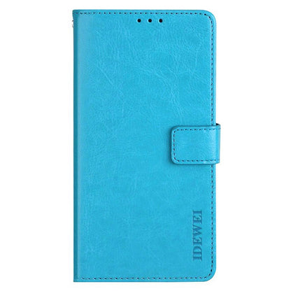 IDEWEI For Realme narzo N55 4G Wallet Phone Case Crazy Horse Texture PU Leather Flip Cover with Stand