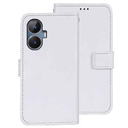 IDEWEI For Realme narzo N55 4G Wallet Phone Case Crazy Horse Texture PU Leather Flip Cover with Stand
