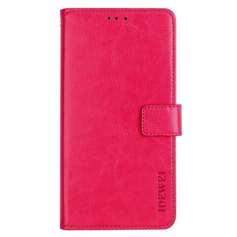 IDEWEI For Realme narzo N55 4G Wallet Phone Case Crazy Horse Texture PU Leather Flip Cover with Stand