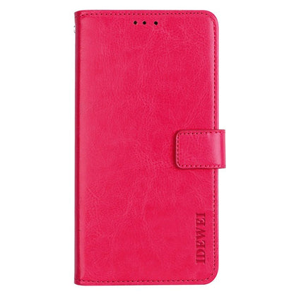 IDEWEI For Realme narzo N55 4G Wallet Phone Case Crazy Horse Texture PU Leather Flip Cover with Stand