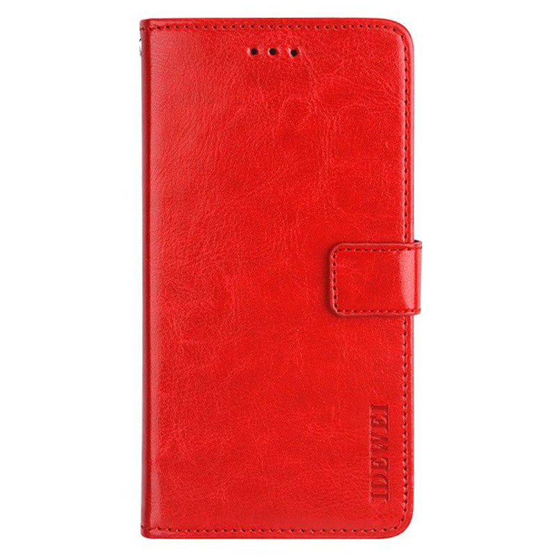 IDEWEI For Realme narzo N55 4G Wallet Phone Case Crazy Horse Texture PU Leather Flip Cover with Stand