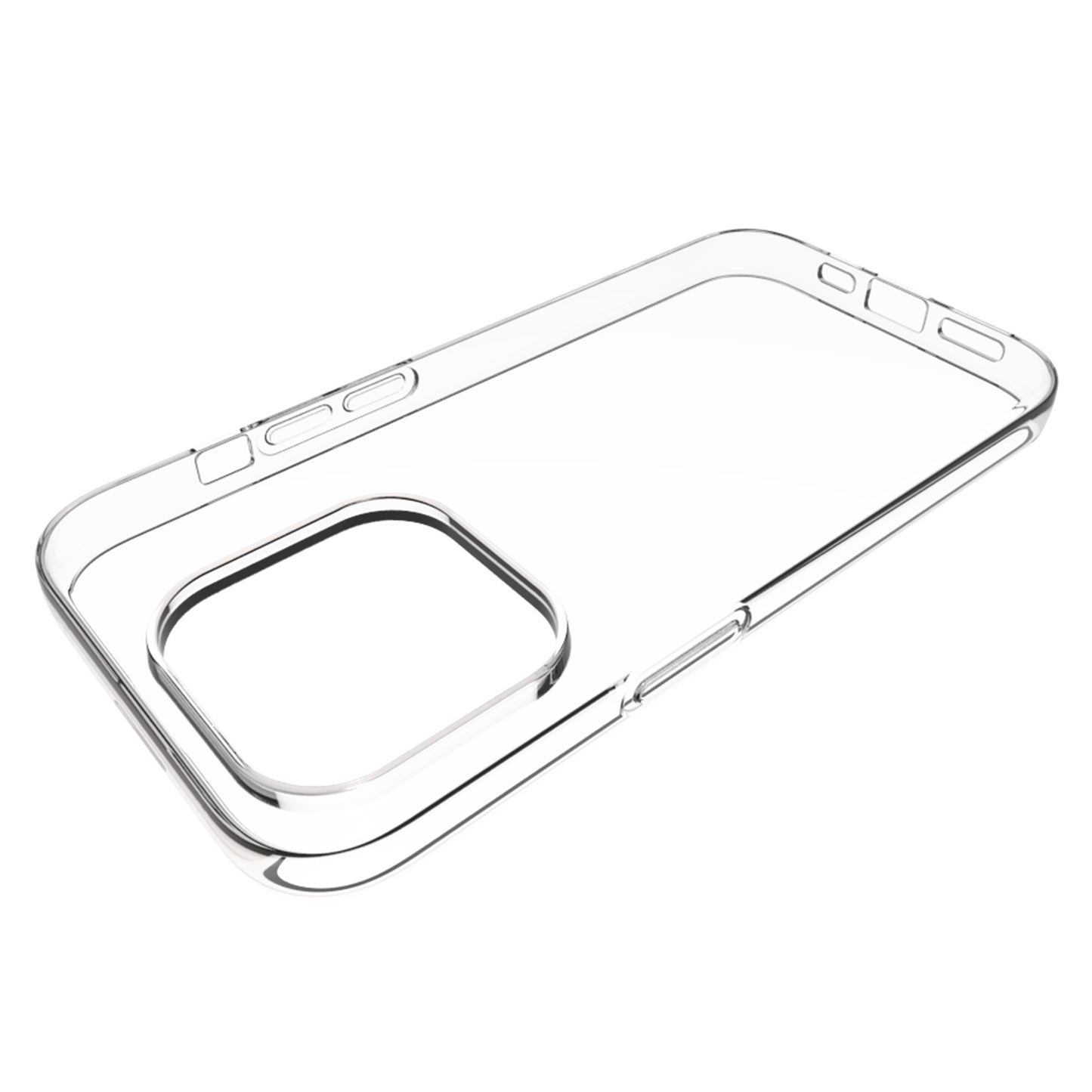 Watermark-Free TPU Phone Case for iPhone 15 Pro Drop Resistant Glossy Cell Phone Cover Shell