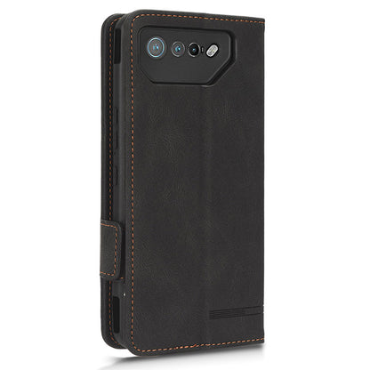 For Asus ROG Phone 7 Ultimate 5G / ROG Phone 7 5G Hardware Decor PU Leather Phone Case Wallet Stand Cover