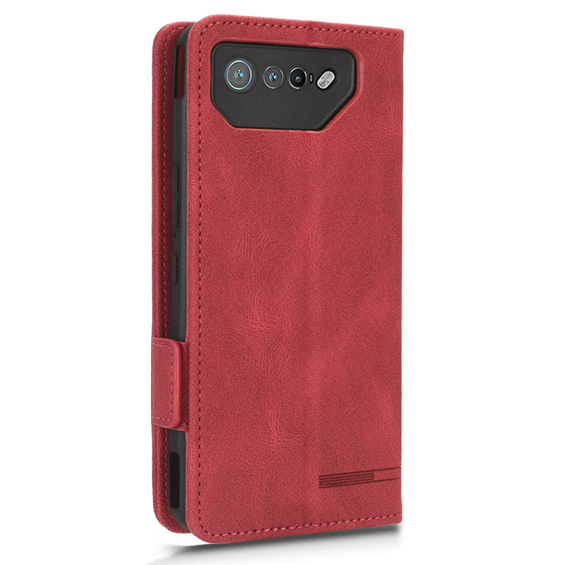 For Asus ROG Phone 7 Ultimate 5G / ROG Phone 7 5G Hardware Decor PU Leather Phone Case Wallet Stand Cover