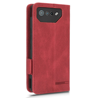 For Asus ROG Phone 7 Ultimate 5G / ROG Phone 7 5G Hardware Decor PU Leather Phone Case Wallet Stand Cover