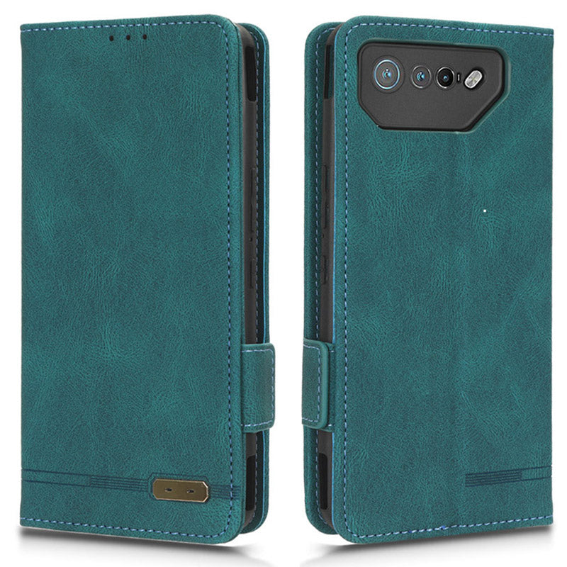 For Asus ROG Phone 7 Ultimate 5G / ROG Phone 7 5G Hardware Decor PU Leather Phone Case Wallet Stand Cover