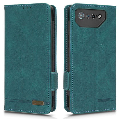 For Asus ROG Phone 7 Ultimate 5G / ROG Phone 7 5G Hardware Decor PU Leather Phone Case Wallet Stand Cover