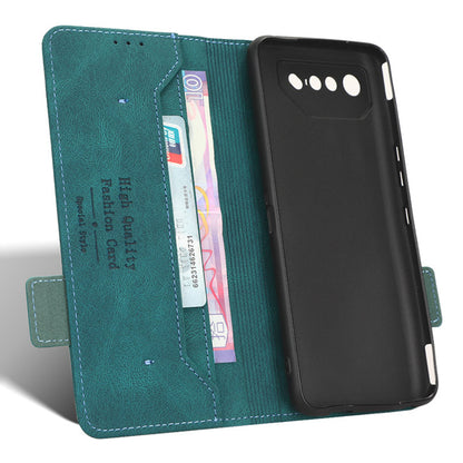 For Asus ROG Phone 7 Ultimate 5G / ROG Phone 7 5G Hardware Decor PU Leather Phone Case Wallet Stand Cover
