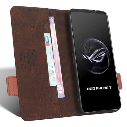 For Asus ROG Phone 7 Ultimate 5G / ROG Phone 7 5G Hardware Decor PU Leather Phone Case Wallet Stand Cover