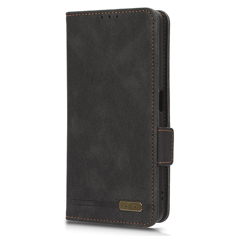 For Oppo A1 5G Wallet Stand Cover Hardware Decor Anti-scratch PU Leather Phone Case