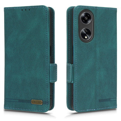 For Oppo A1 5G Wallet Stand Cover Hardware Decor Anti-scratch PU Leather Phone Case