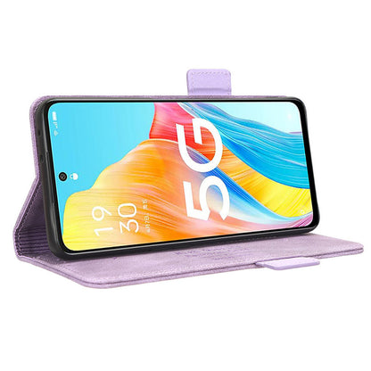 For Oppo A1 5G Wallet Stand Cover Hardware Decor Anti-scratch PU Leather Phone Case