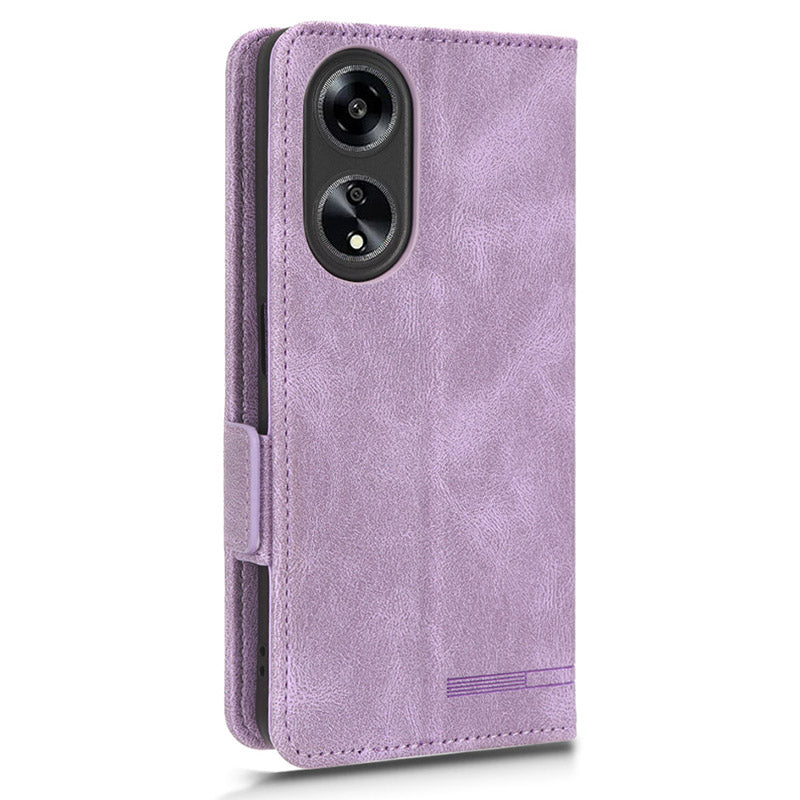 For Oppo A1 5G Wallet Stand Cover Hardware Decor Anti-scratch PU Leather Phone Case