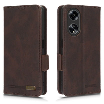 For Oppo A1 5G Wallet Stand Cover Hardware Decor Anti-scratch PU Leather Phone Case