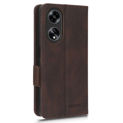 For Oppo A1 5G Wallet Stand Cover Hardware Decor Anti-scratch PU Leather Phone Case