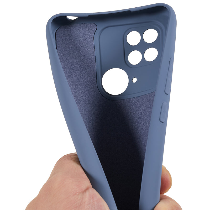 For Xiaomi Redmi 10C 4G Rubberized Phone Case Scratch Proof Fiber Lining Soft TPU Back Cover