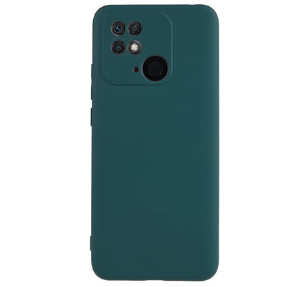 For Xiaomi Redmi 10C 4G Rubberized Phone Case Scratch Proof Fiber Lining Soft TPU Back Cover