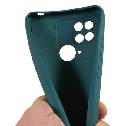 For Xiaomi Redmi 10C 4G Rubberized Phone Case Scratch Proof Fiber Lining Soft TPU Back Cover