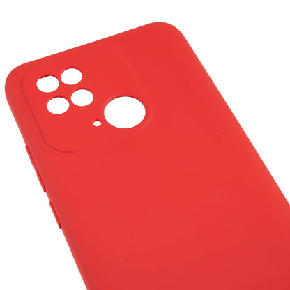For Xiaomi Redmi 10C 4G Rubberized Phone Case Scratch Proof Fiber Lining Soft TPU Back Cover