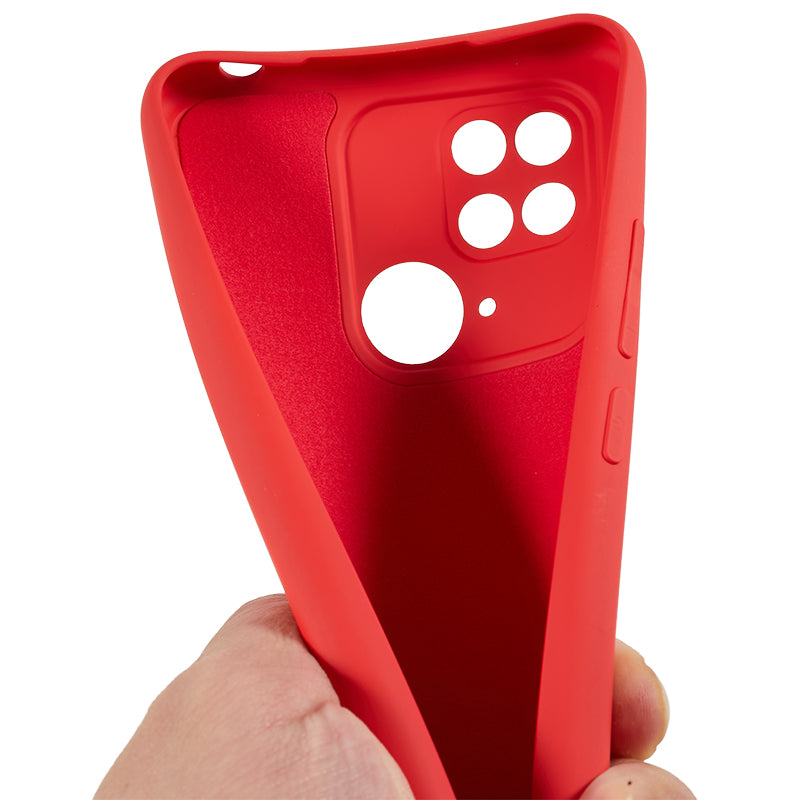 For Xiaomi Redmi 10C 4G Rubberized Phone Case Scratch Proof Fiber Lining Soft TPU Back Cover