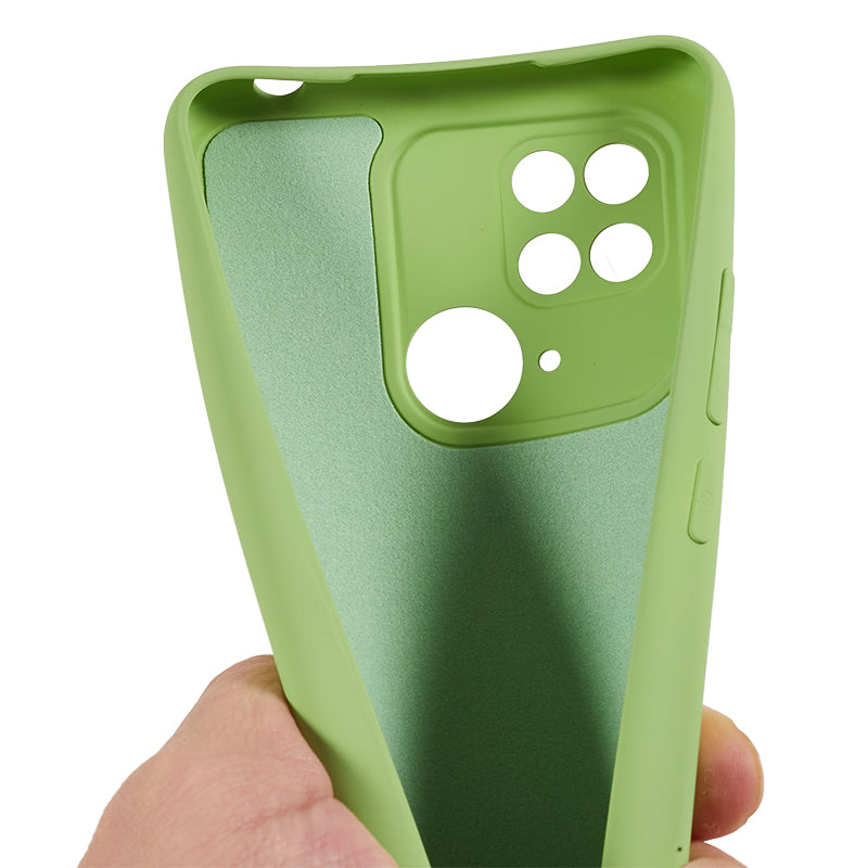 For Xiaomi Redmi 10C 4G Rubberized Phone Case Scratch Proof Fiber Lining Soft TPU Back Cover