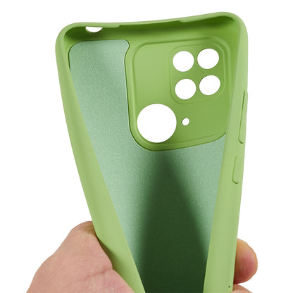 For Xiaomi Redmi 10C 4G Rubberized Phone Case Scratch Proof Fiber Lining Soft TPU Back Cover