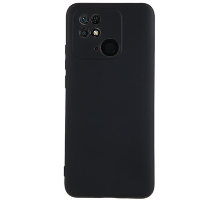 For Xiaomi Redmi 10C 4G Rubberized Phone Case Scratch Proof Fiber Lining Soft TPU Back Cover