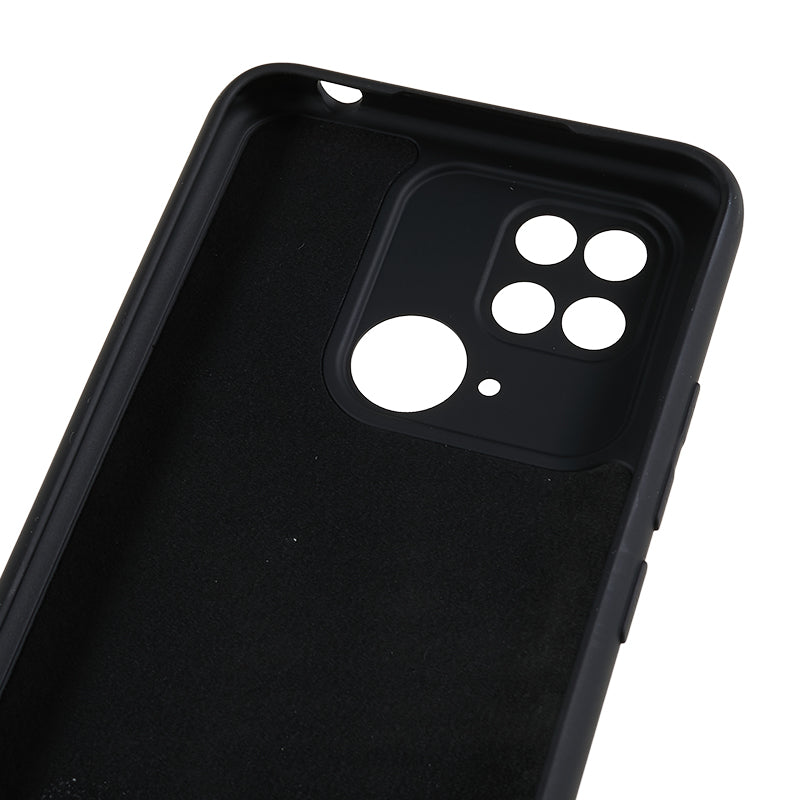 For Xiaomi Redmi 10C 4G Rubberized Phone Case Scratch Proof Fiber Lining Soft TPU Back Cover