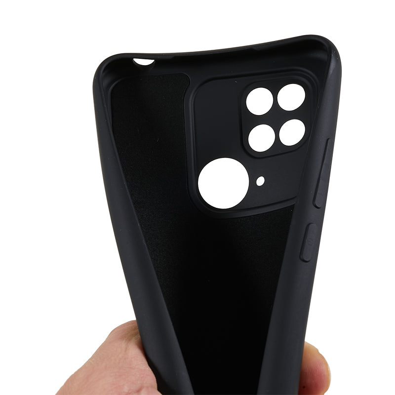 For Xiaomi Redmi 10C 4G Rubberized Phone Case Scratch Proof Fiber Lining Soft TPU Back Cover