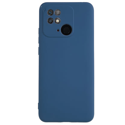 For Xiaomi Redmi 10C 4G Rubberized Phone Case Scratch Proof Fiber Lining Soft TPU Back Cover