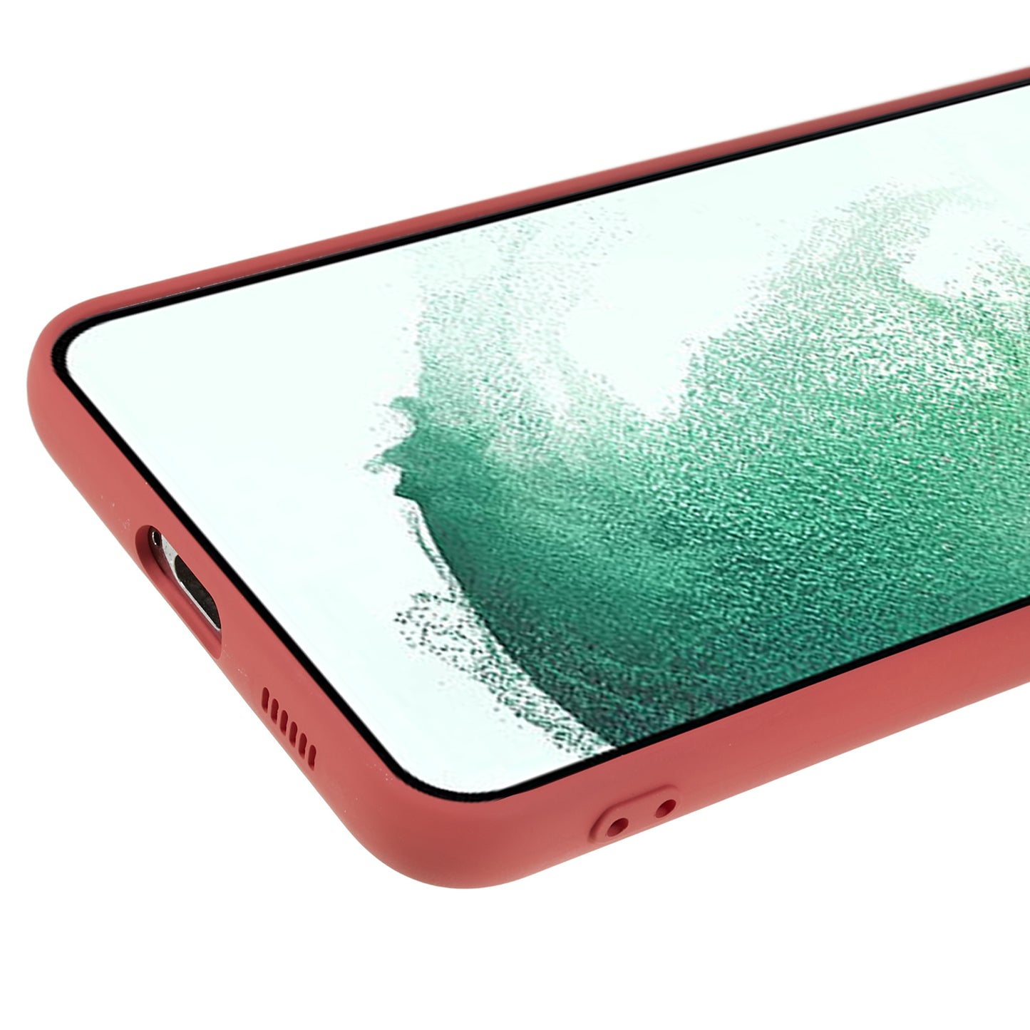 For Samsung Galaxy S21 FE 5G Rubberized TPU Phone Case Fiber Lining Anti-Scratch Cover