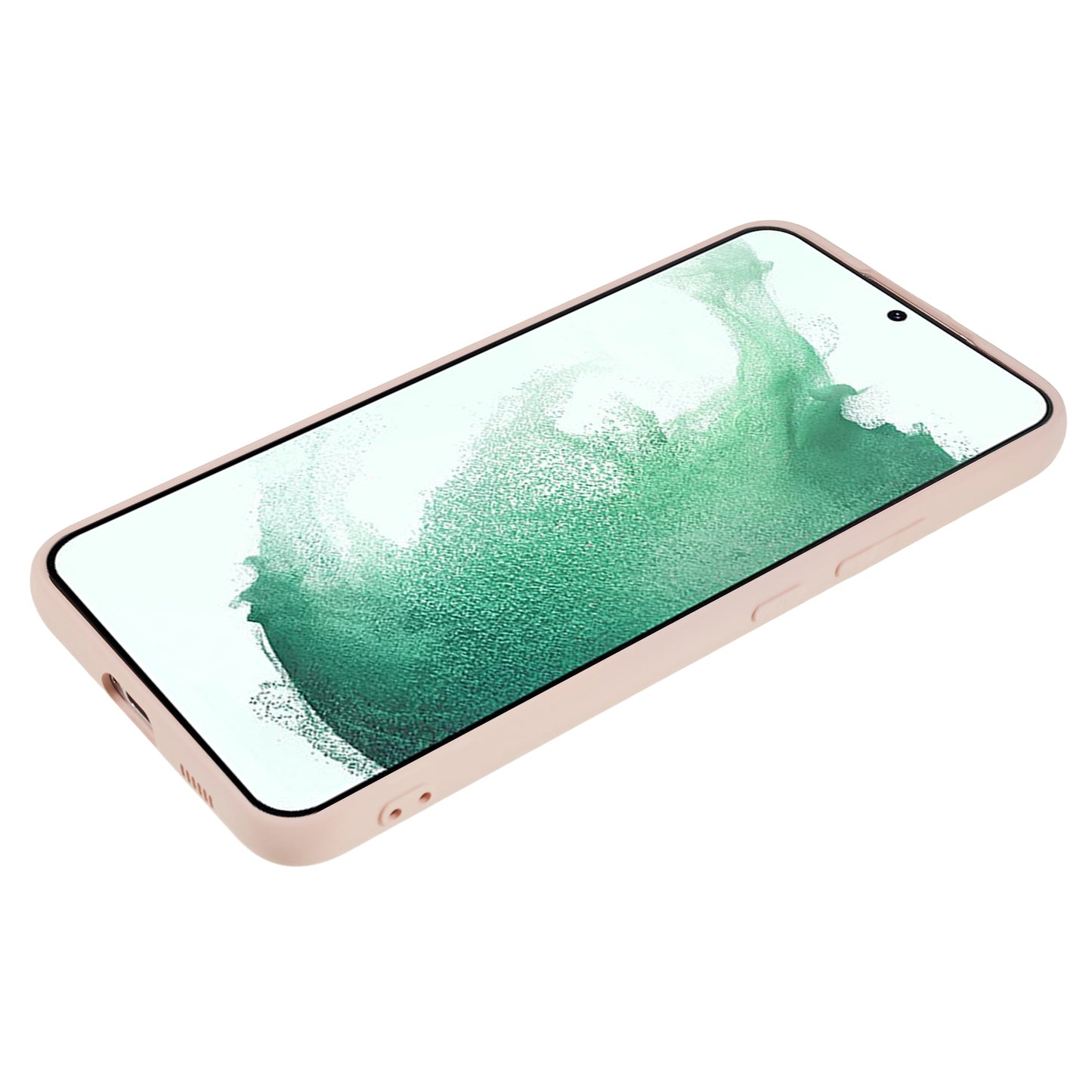 For Samsung Galaxy S21 FE 5G Rubberized TPU Phone Case Fiber Lining Anti-Scratch Cover