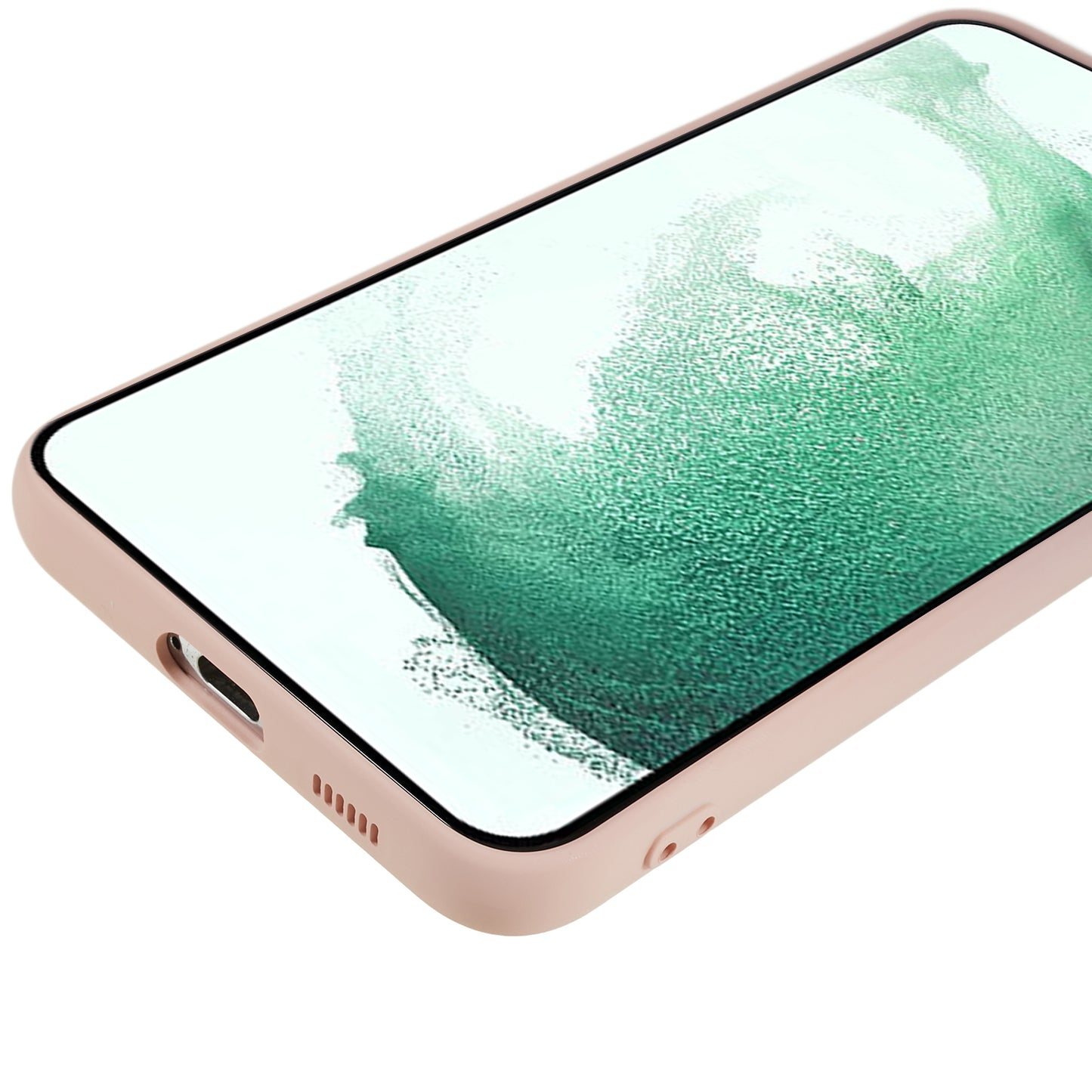 For Samsung Galaxy S21 FE 5G Rubberized TPU Phone Case Fiber Lining Anti-Scratch Cover