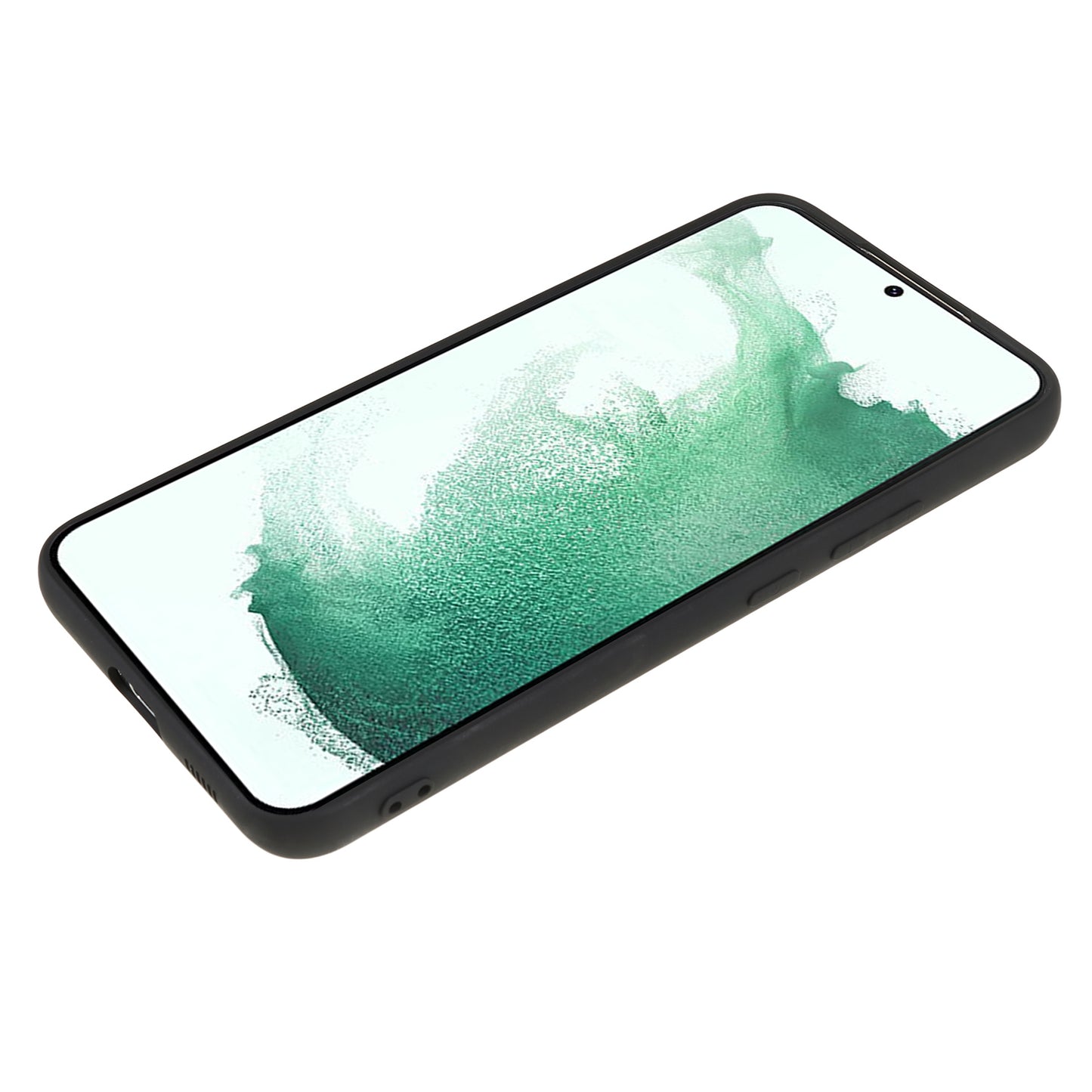 For Samsung Galaxy S21 FE 5G Rubberized TPU Phone Case Fiber Lining Anti-Scratch Cover