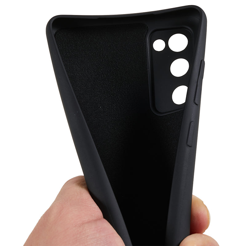 For Samsung Galaxy S20 Lite / S20 FE / S20 FE 5G / S20 FE 2022 Fiber Lining Rubberized TPU Cover Phone Case
