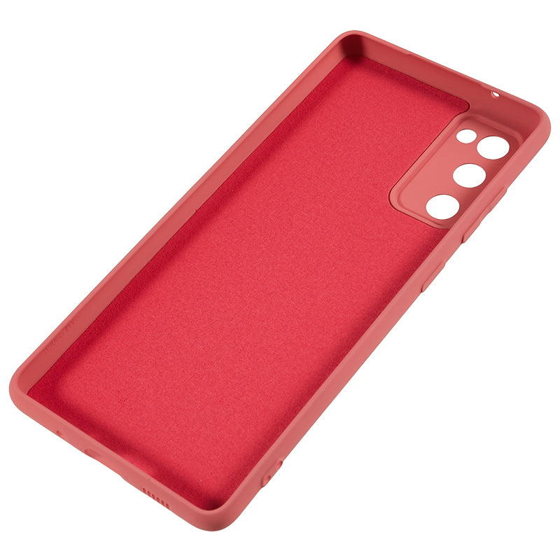 For Samsung Galaxy S20 Lite / S20 FE / S20 FE 5G / S20 FE 2022 Fiber Lining Rubberized TPU Cover Phone Case