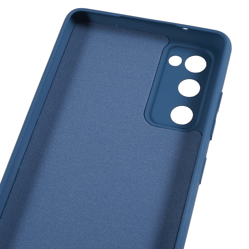 For Samsung Galaxy S20 Lite / S20 FE / S20 FE 5G / S20 FE 2022 Fiber Lining Rubberized TPU Cover Phone Case