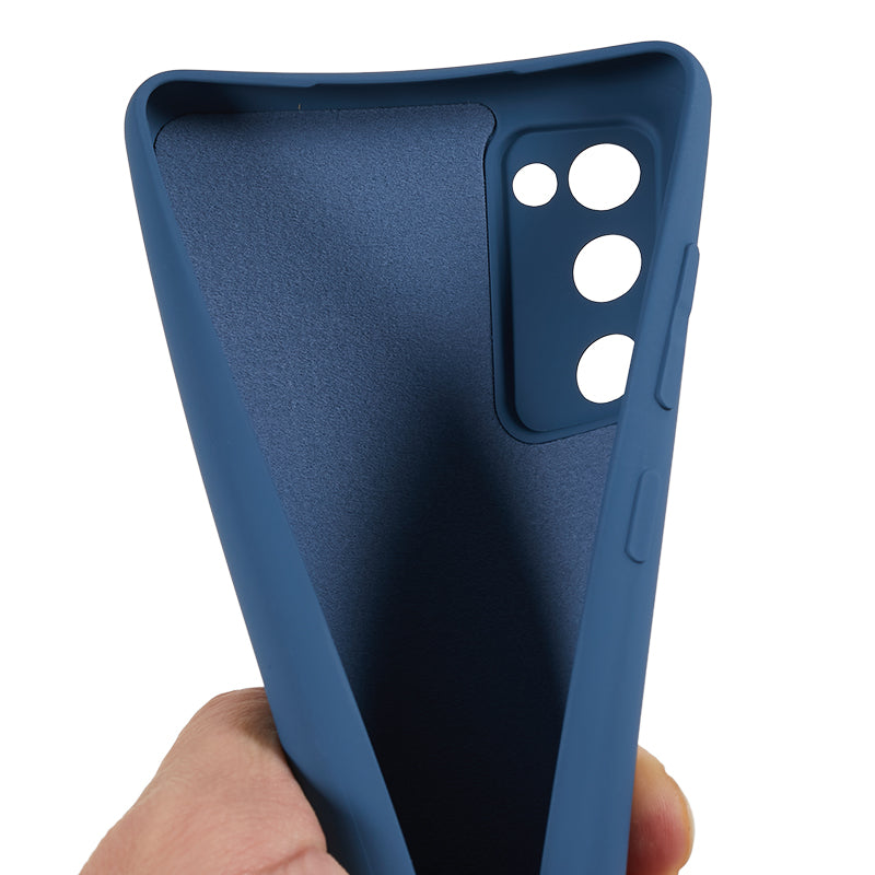 For Samsung Galaxy S20 Lite / S20 FE / S20 FE 5G / S20 FE 2022 Fiber Lining Rubberized TPU Cover Phone Case