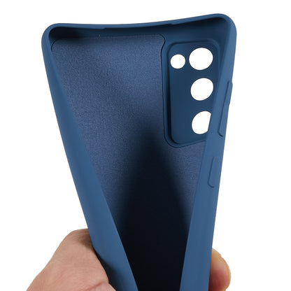 For Samsung Galaxy S20 Lite / S20 FE / S20 FE 5G / S20 FE 2022 Fiber Lining Rubberized TPU Cover Phone Case