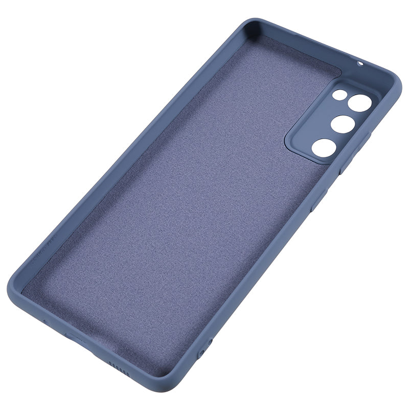 For Samsung Galaxy S20 Lite / S20 FE / S20 FE 5G / S20 FE 2022 Fiber Lining Rubberized TPU Cover Phone Case
