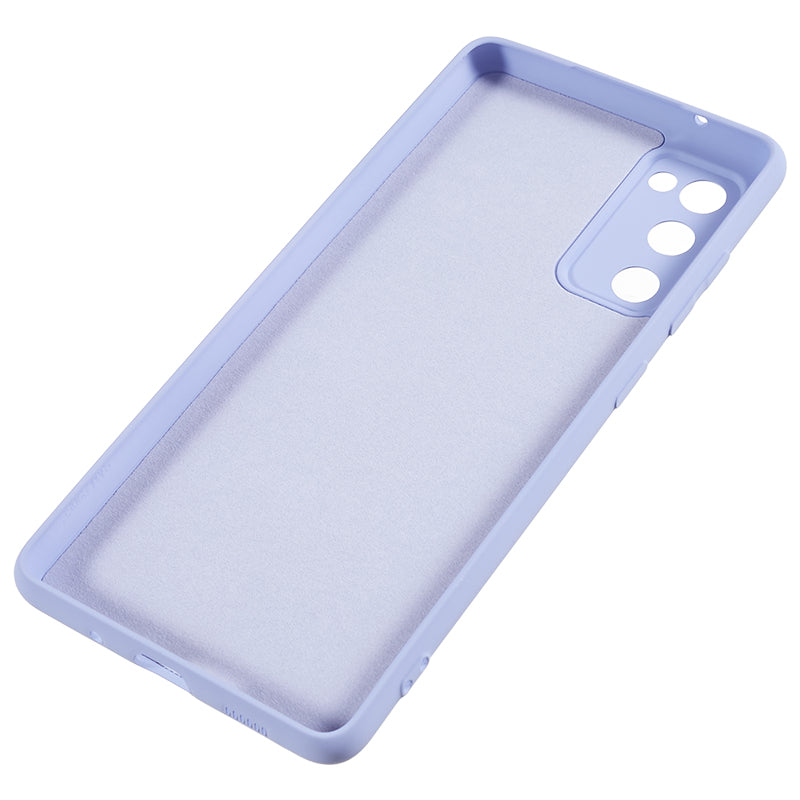 For Samsung Galaxy S20 Lite / S20 FE / S20 FE 5G / S20 FE 2022 Fiber Lining Rubberized TPU Cover Phone Case