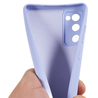 For Samsung Galaxy S20 Lite / S20 FE / S20 FE 5G / S20 FE 2022 Fiber Lining Rubberized TPU Cover Phone Case