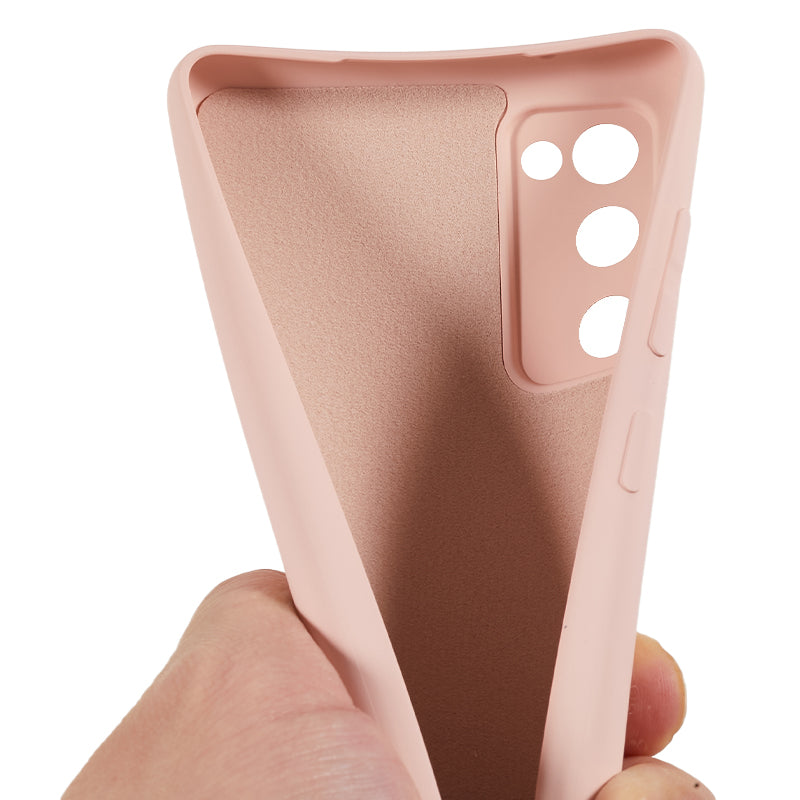 For Samsung Galaxy S20 Lite / S20 FE / S20 FE 5G / S20 FE 2022 Fiber Lining Rubberized TPU Cover Phone Case