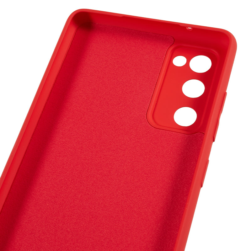 For Samsung Galaxy S20 Lite / S20 FE / S20 FE 5G / S20 FE 2022 Fiber Lining Rubberized TPU Cover Phone Case