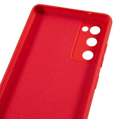 For Samsung Galaxy S20 Lite / S20 FE / S20 FE 5G / S20 FE 2022 Fiber Lining Rubberized TPU Cover Phone Case