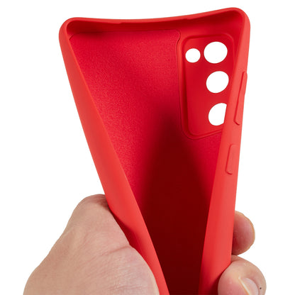 For Samsung Galaxy S20 Lite / S20 FE / S20 FE 5G / S20 FE 2022 Fiber Lining Rubberized TPU Cover Phone Case