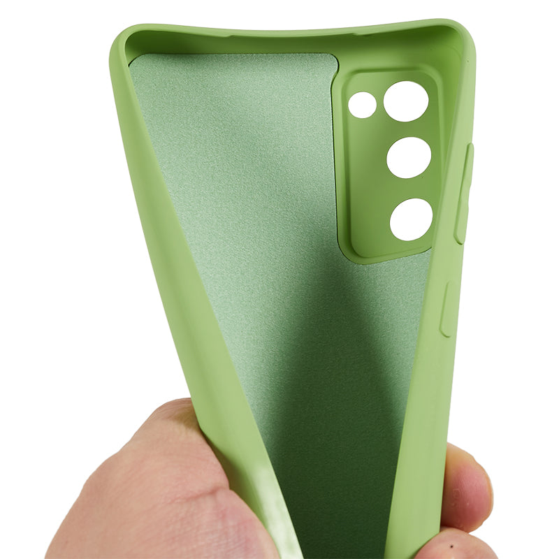 For Samsung Galaxy S20 Lite / S20 FE / S20 FE 5G / S20 FE 2022 Fiber Lining Rubberized TPU Cover Phone Case