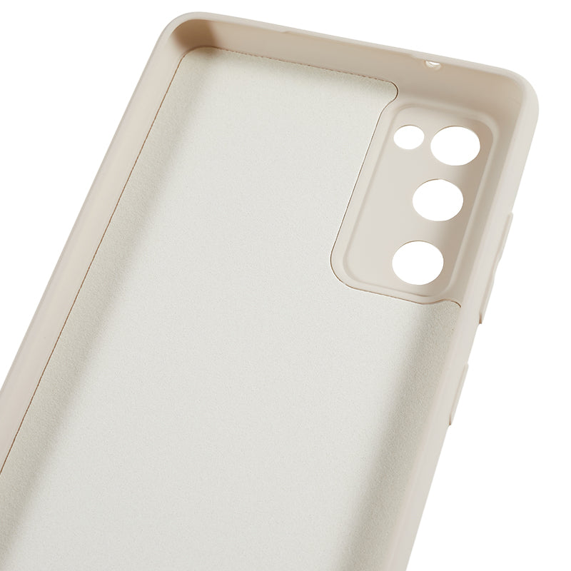 For Samsung Galaxy S20 Lite / S20 FE / S20 FE 5G / S20 FE 2022 Fiber Lining Rubberized TPU Cover Phone Case