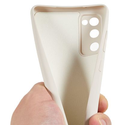 For Samsung Galaxy S20 Lite / S20 FE / S20 FE 5G / S20 FE 2022 Fiber Lining Rubberized TPU Cover Phone Case